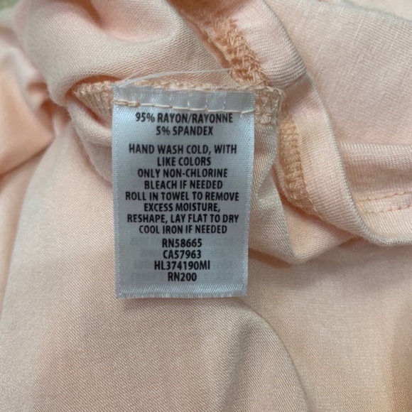 Chelsea28 Ruffle Sleeve Tee Peach - Picture 5 of 6